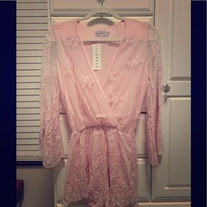 Blush Lace Lioness Playsuit/Jumpsuit XS